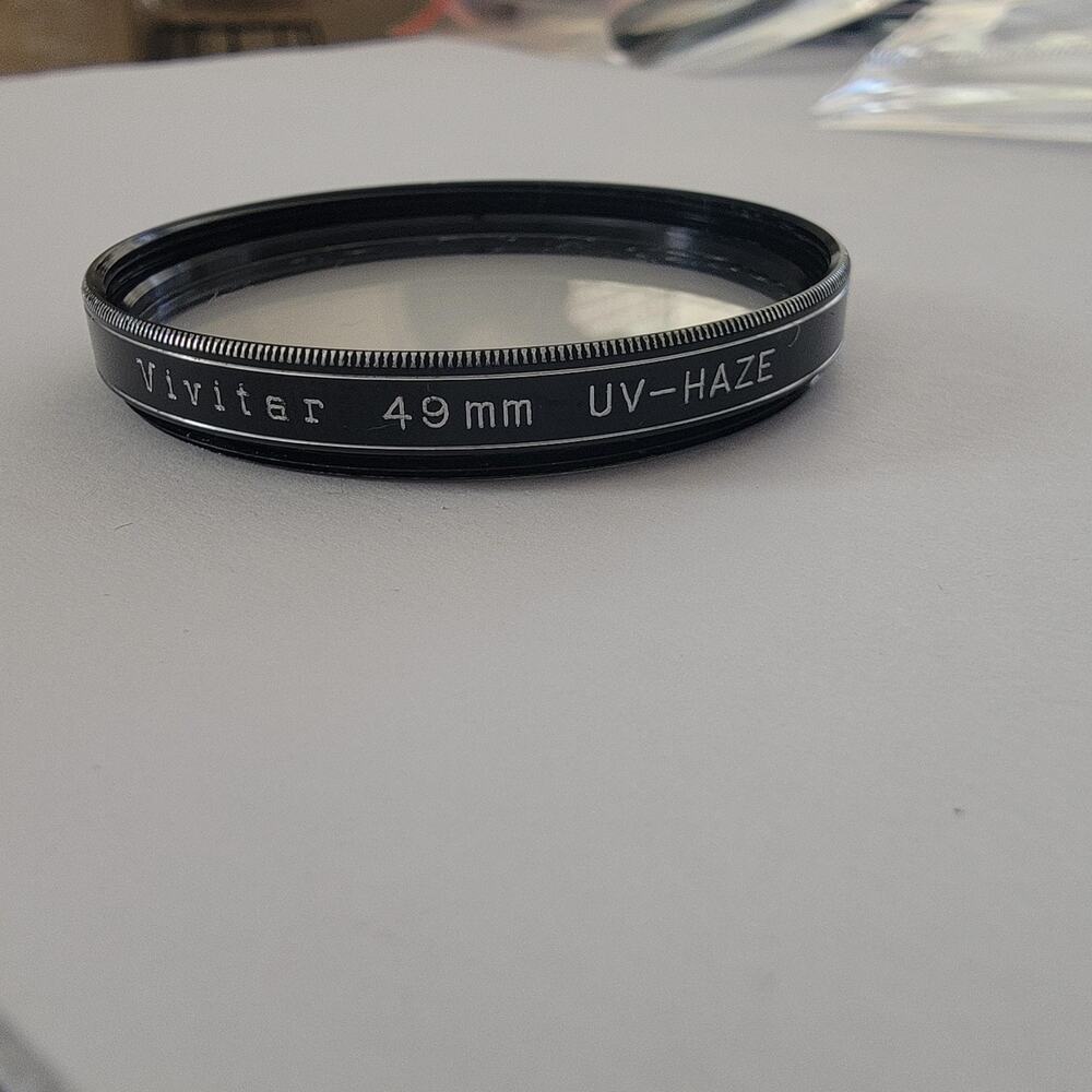 Vivitar 49mm UV-HAZE Lens Filter Black UV Haze Protection Non-Reflex Cameras